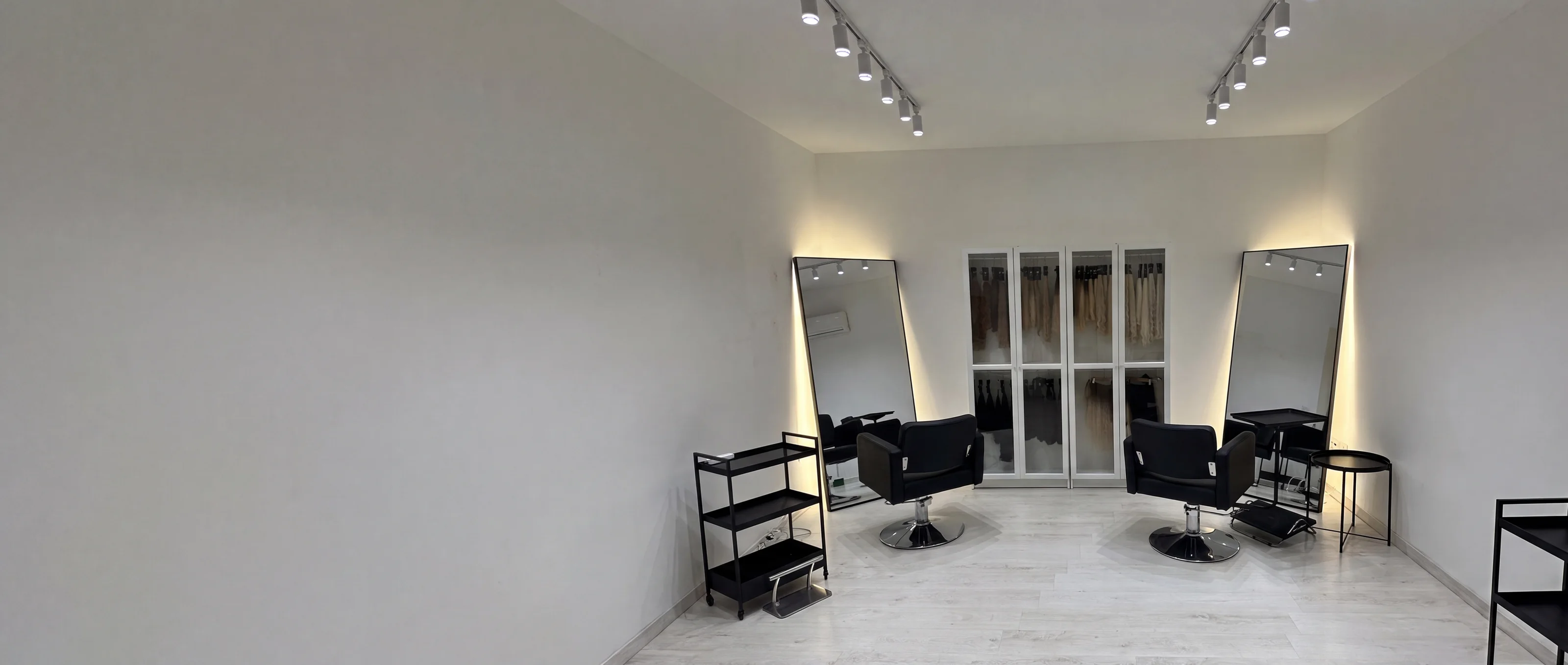 Interior of S28 Hair Extension salon in Belgrade