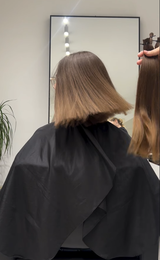 Long hair before a sale haircut in Belgrade