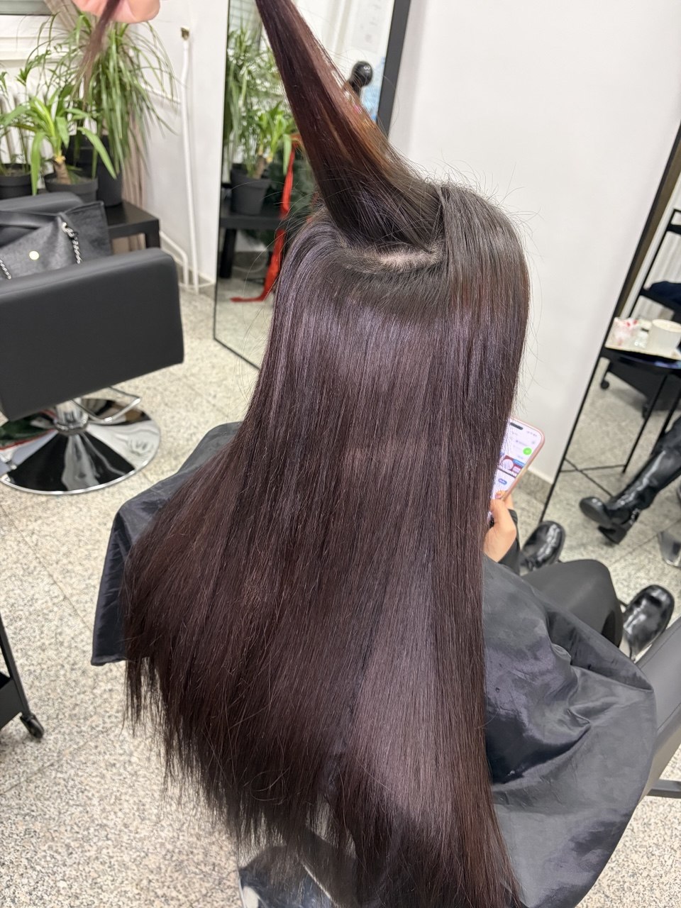 Before-and-after comparison of length and volume
